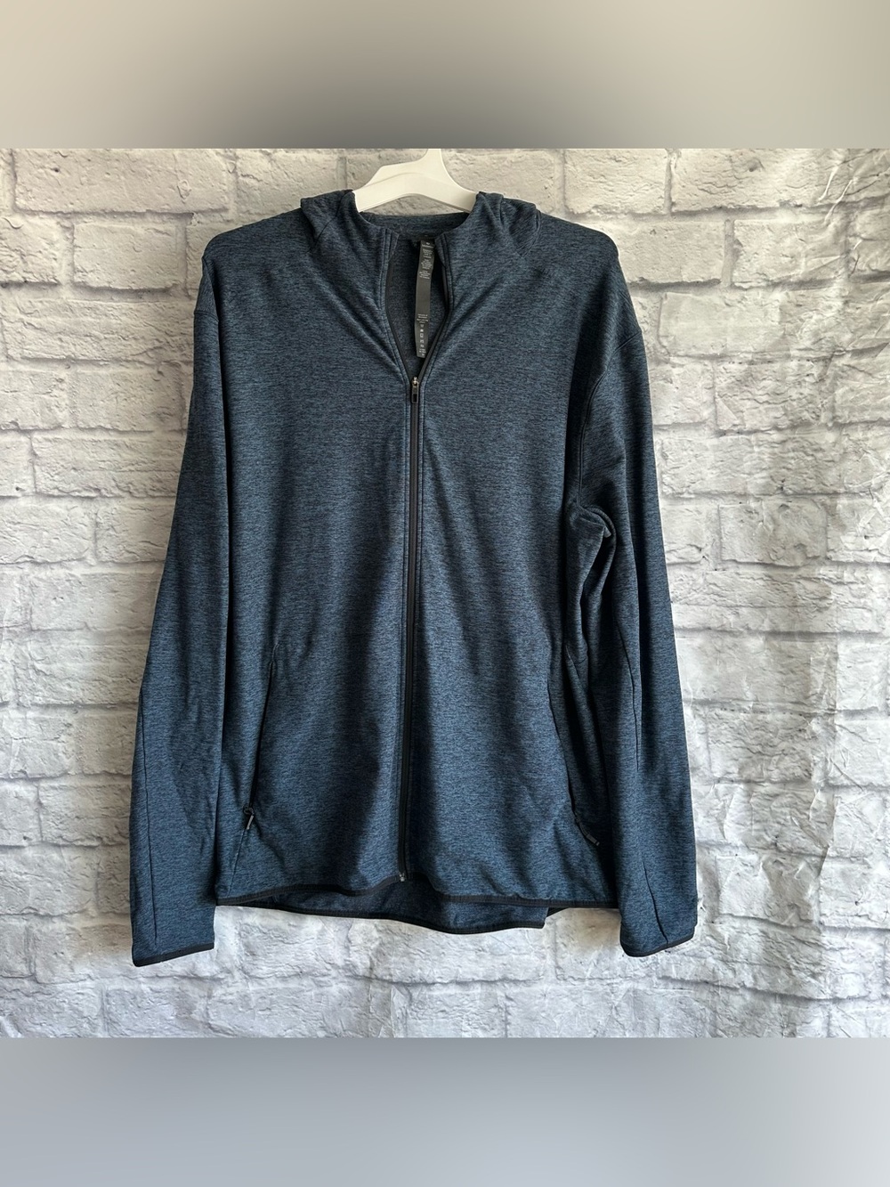 PREOWNED LULULEMON SURGE WARM HOODIE FULL ZIP BLUE MENS SIZE XL MENS
